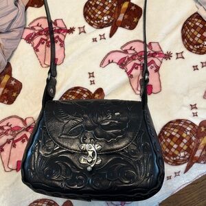 Patricia Nash Tooled Black Crossbody